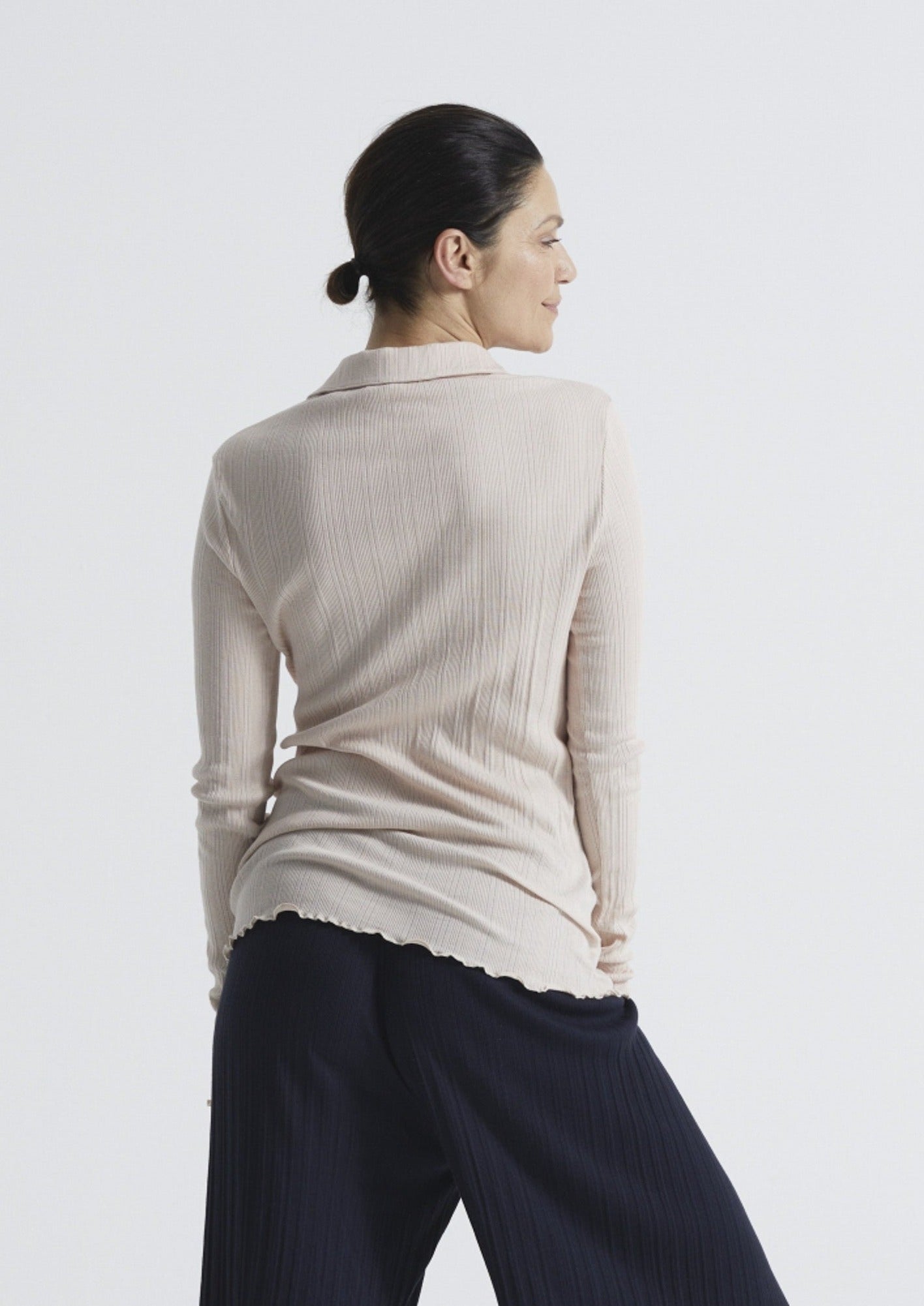 Long Sleeve Mellow Polo Seamless Basic