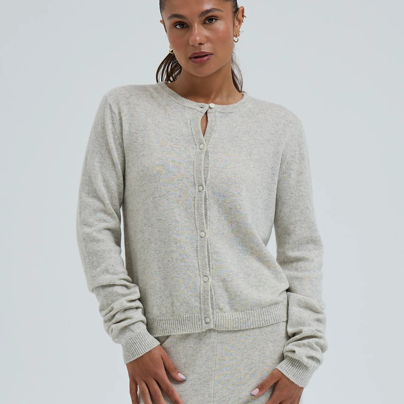 Wool Cashmere Classic Cardigan