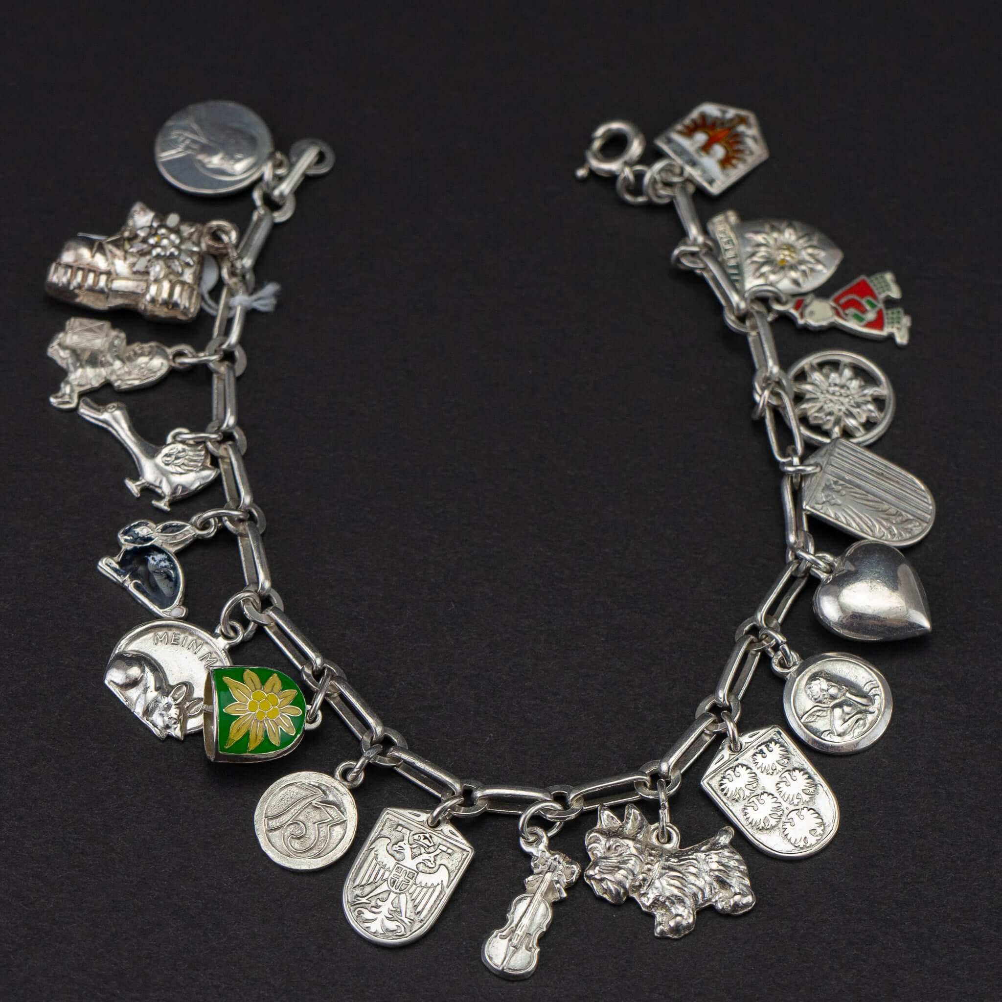 Vintage silber Bettelarmband