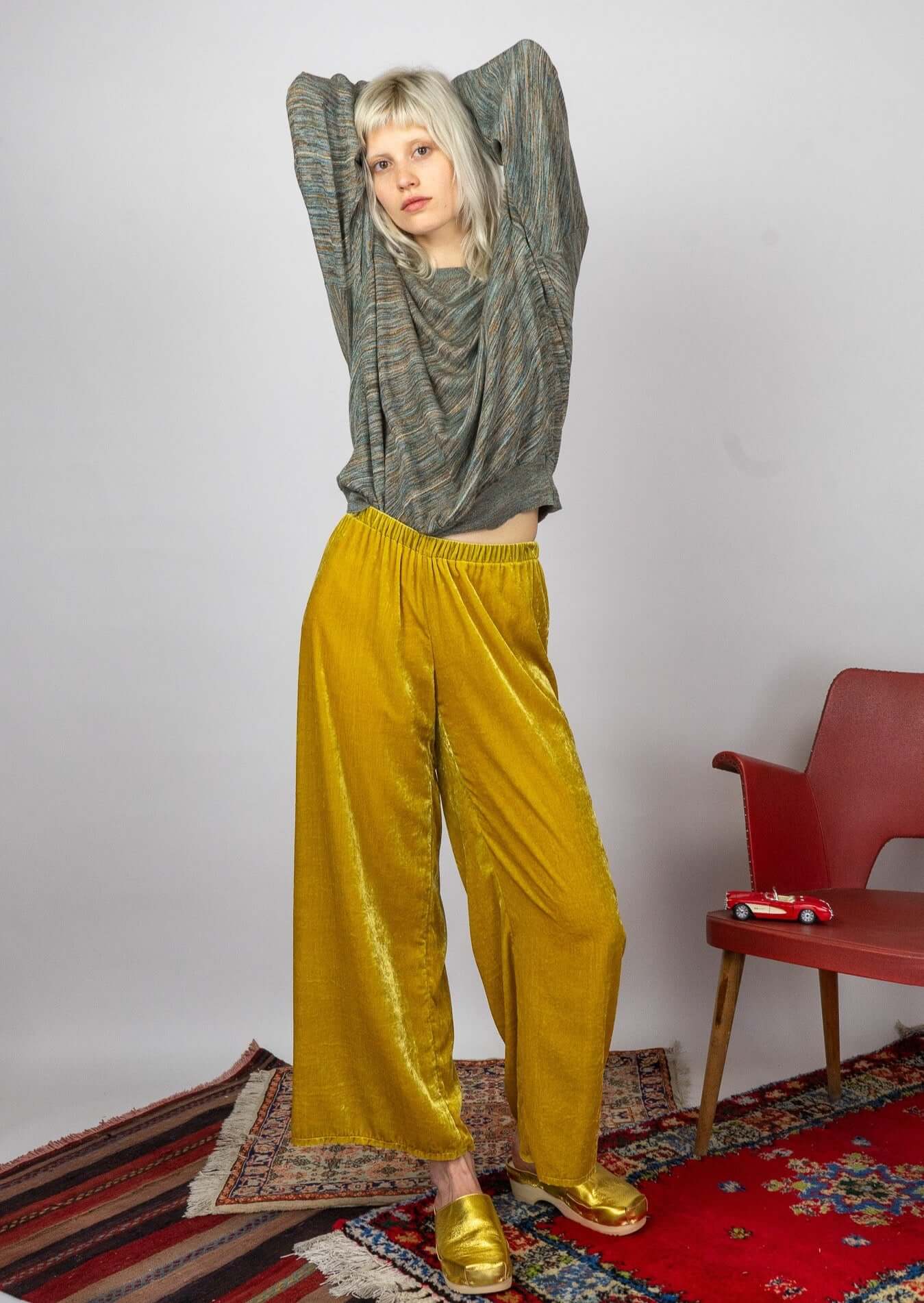 MODUS VIVENDI-Velvet Pants Simple