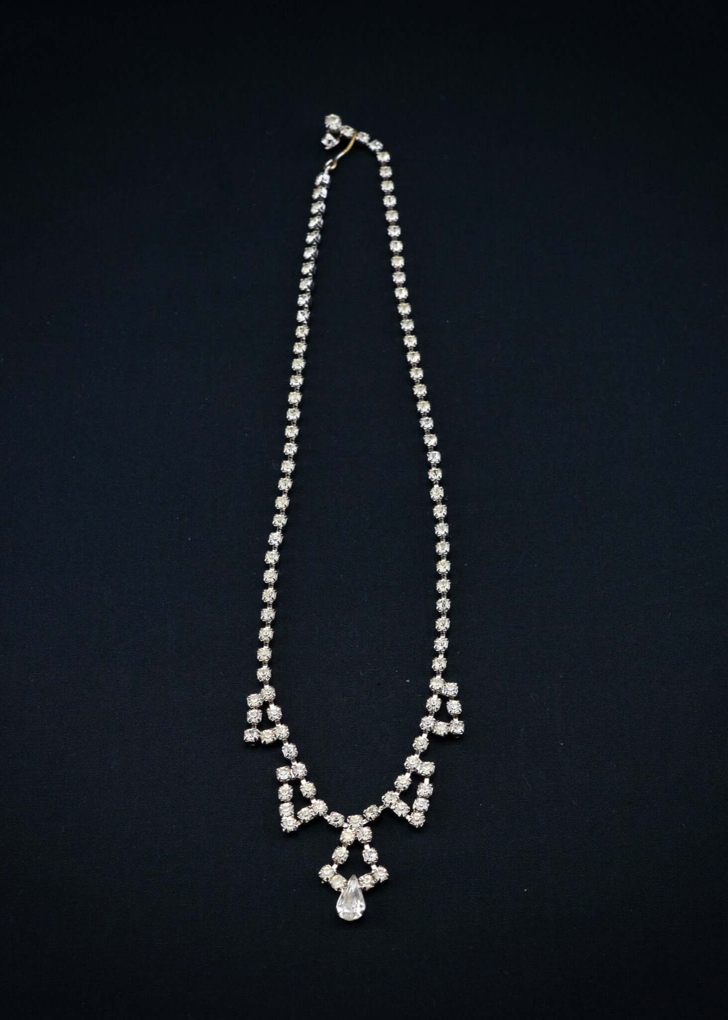 vintage strass coliier