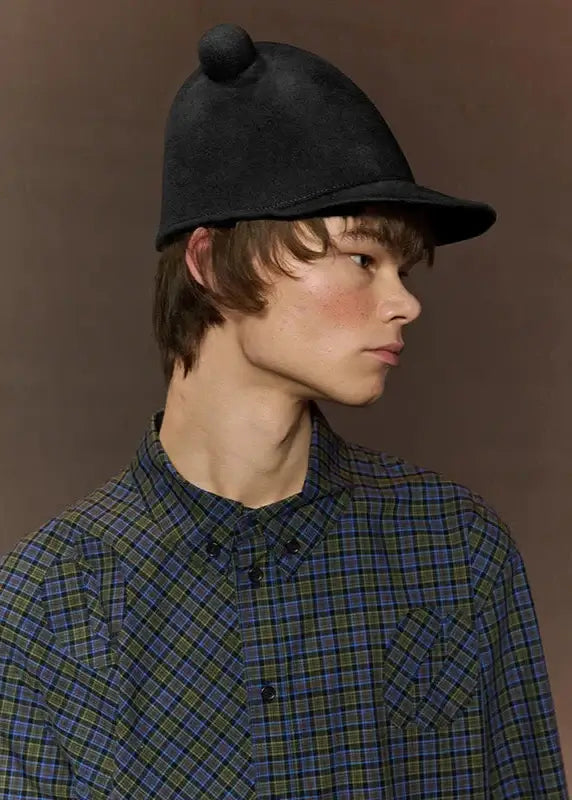 Henrik-Vibskov-Radar-Felt-Hat-Black-Felt