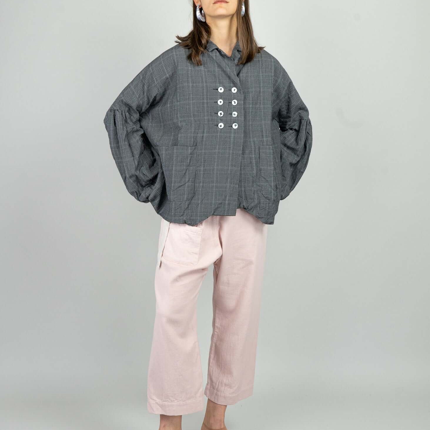 Jacke Pit Jacket Sula Grey Check