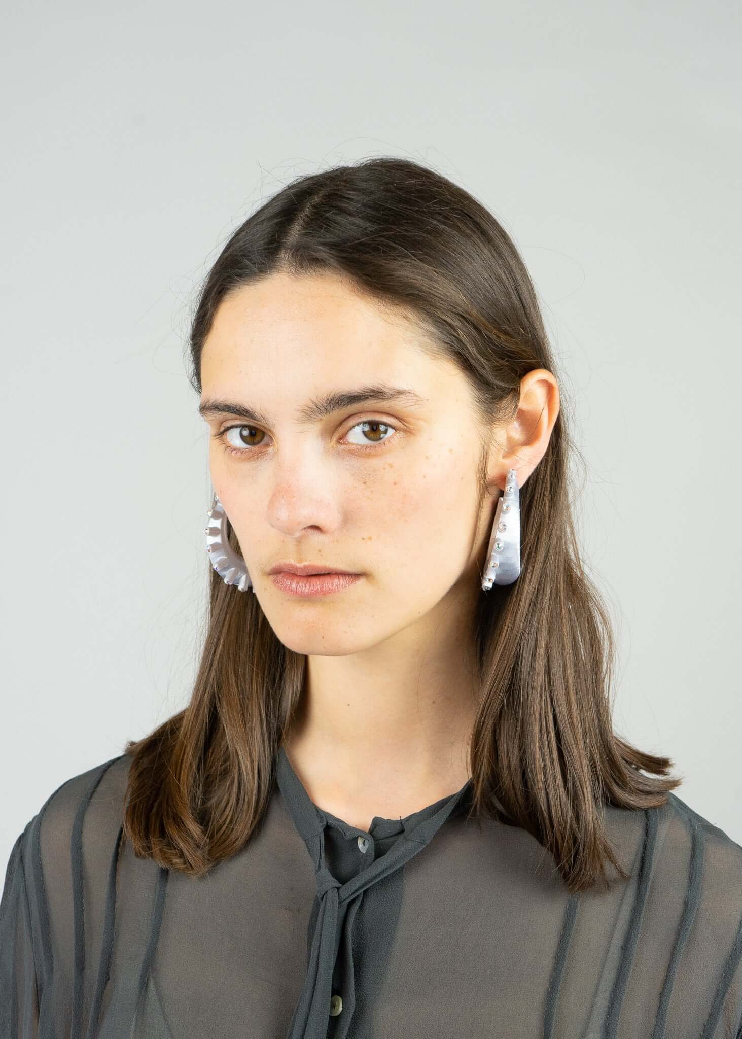 Jumpin Medium Hoops Silver Roussey