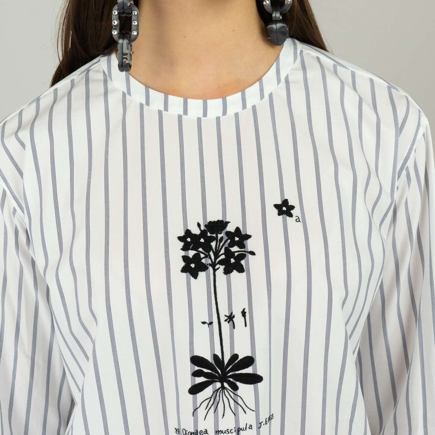 Antipast Woven Blouse LB92A Navy/Black
