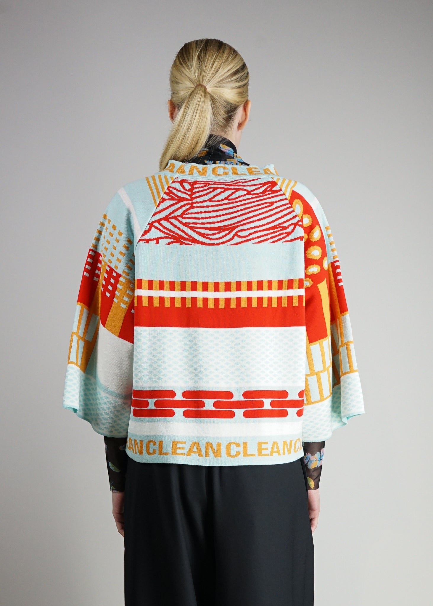 Clean Trumpet Knit Fresh Mint Hinten Henrik Vibskov