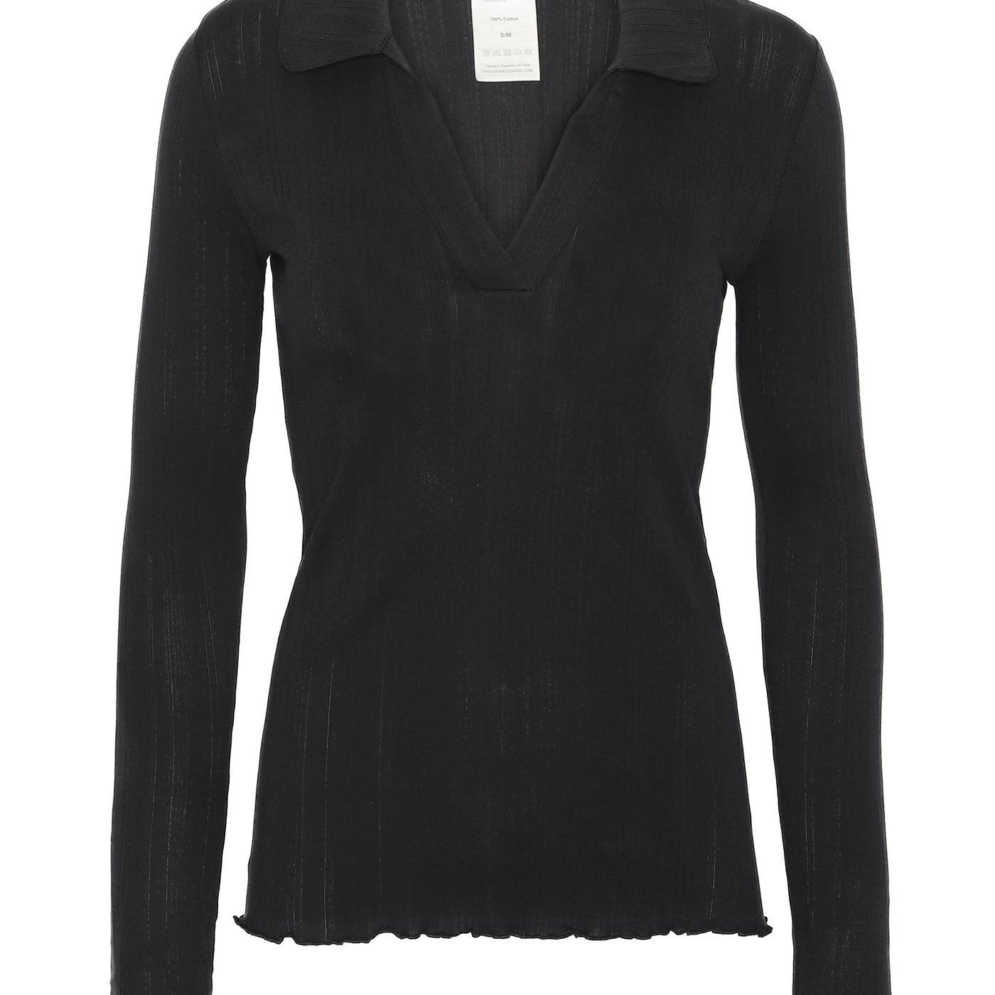 Long Sleeve Mellow Polo Seamless Basic