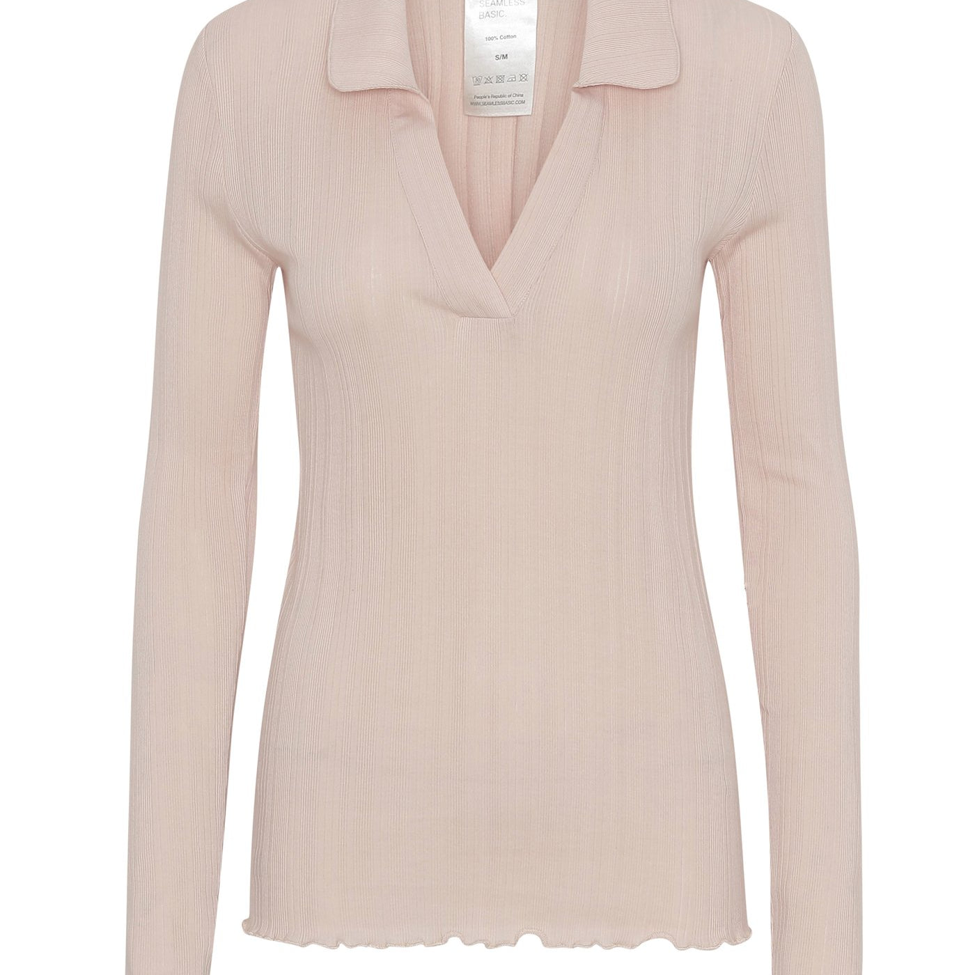 Long Sleeve Mellow Polo Seamless Basic