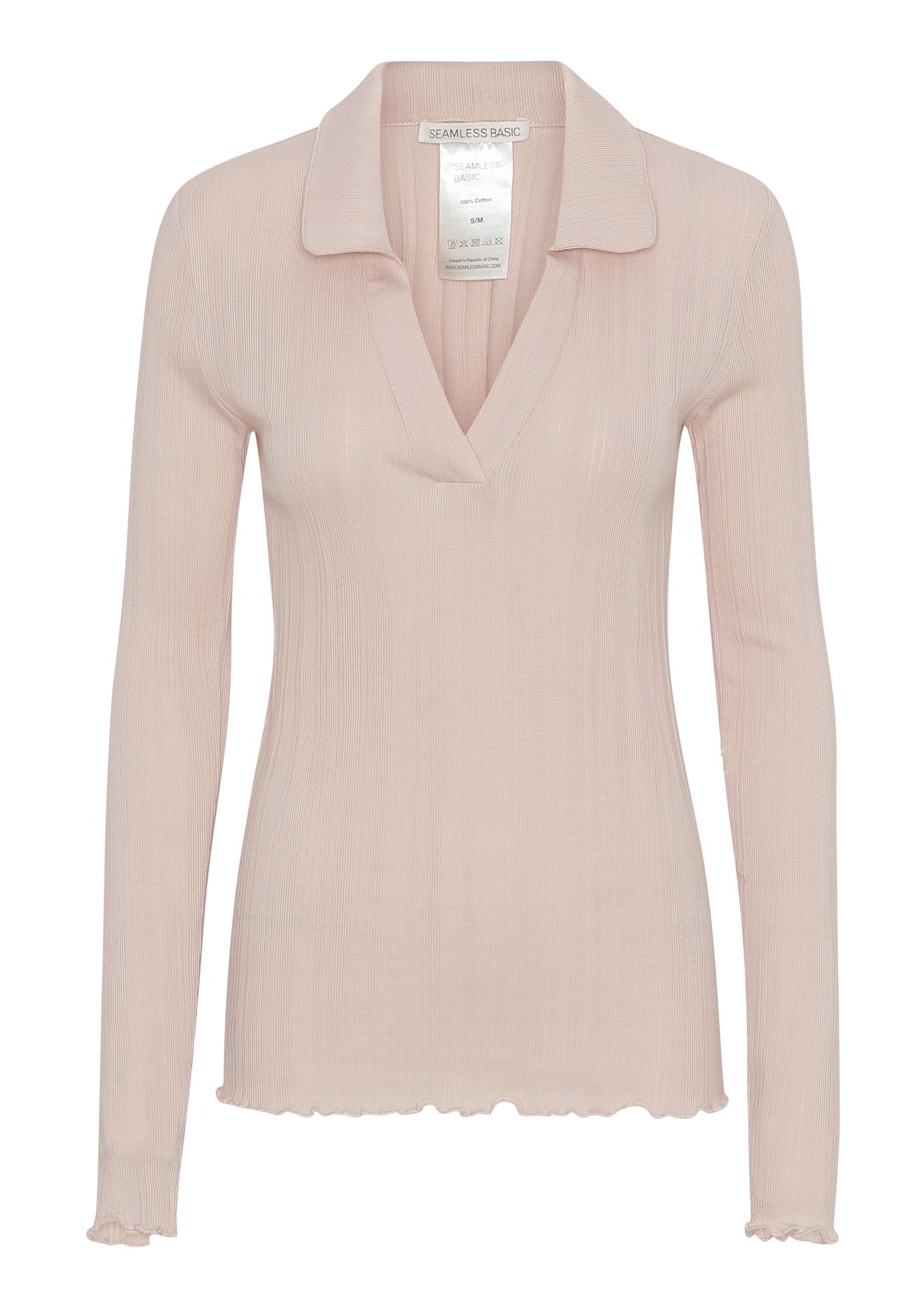 Long Sleeve Mellow Polo Seamless Basic