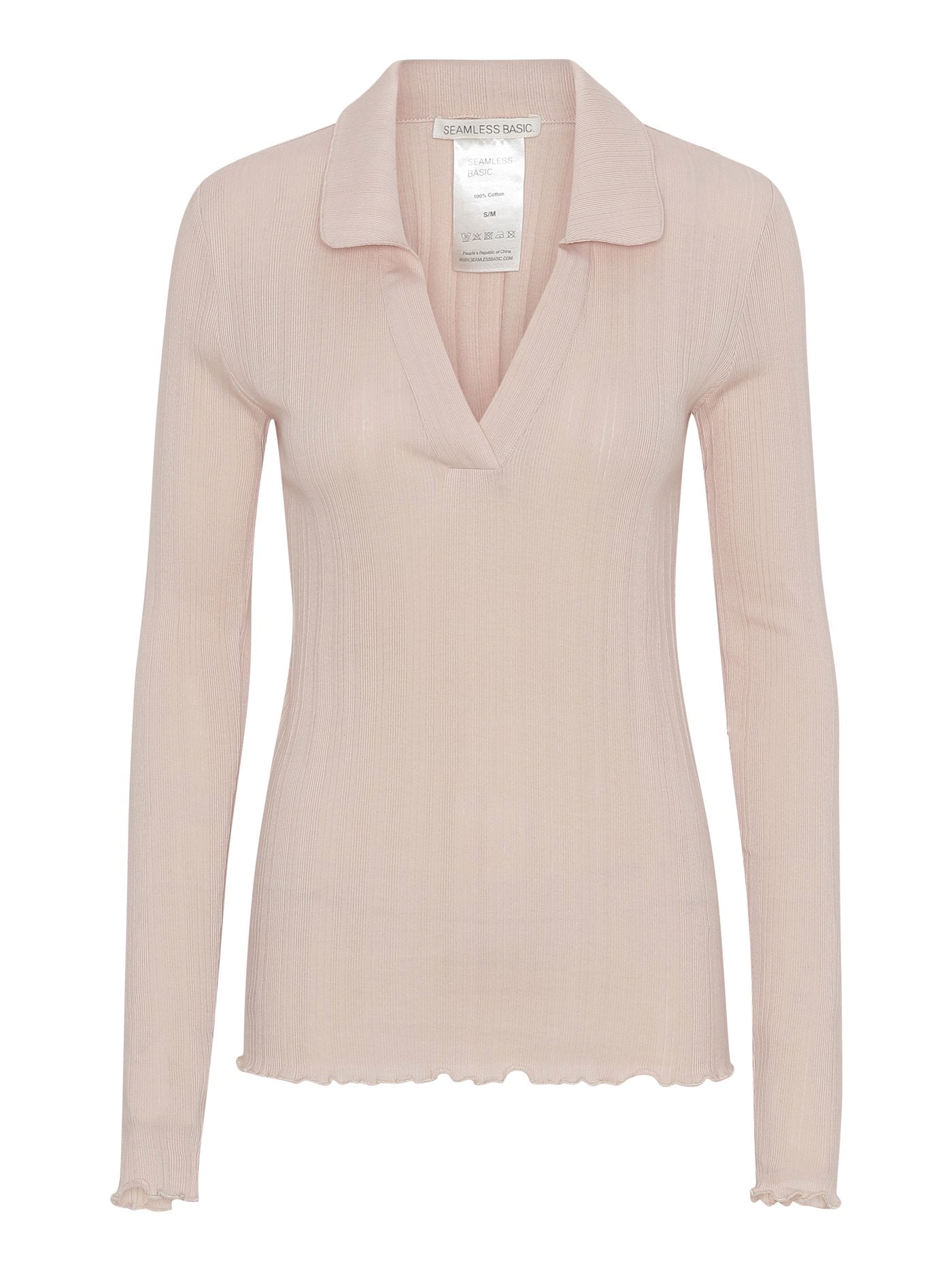 Long Sleeve Mellow Polo Seamless Basic