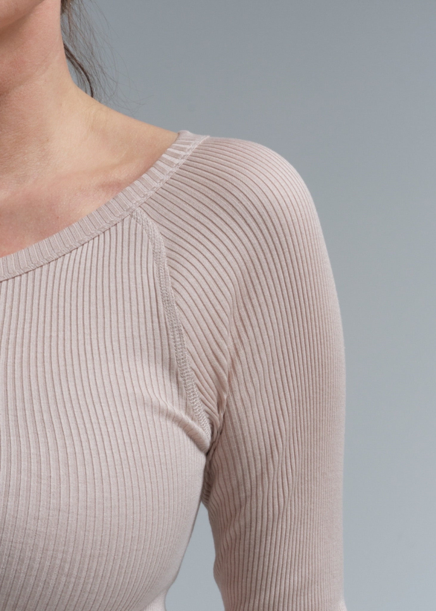 Silky Jade Crew Neck Shirt Seamless Basic