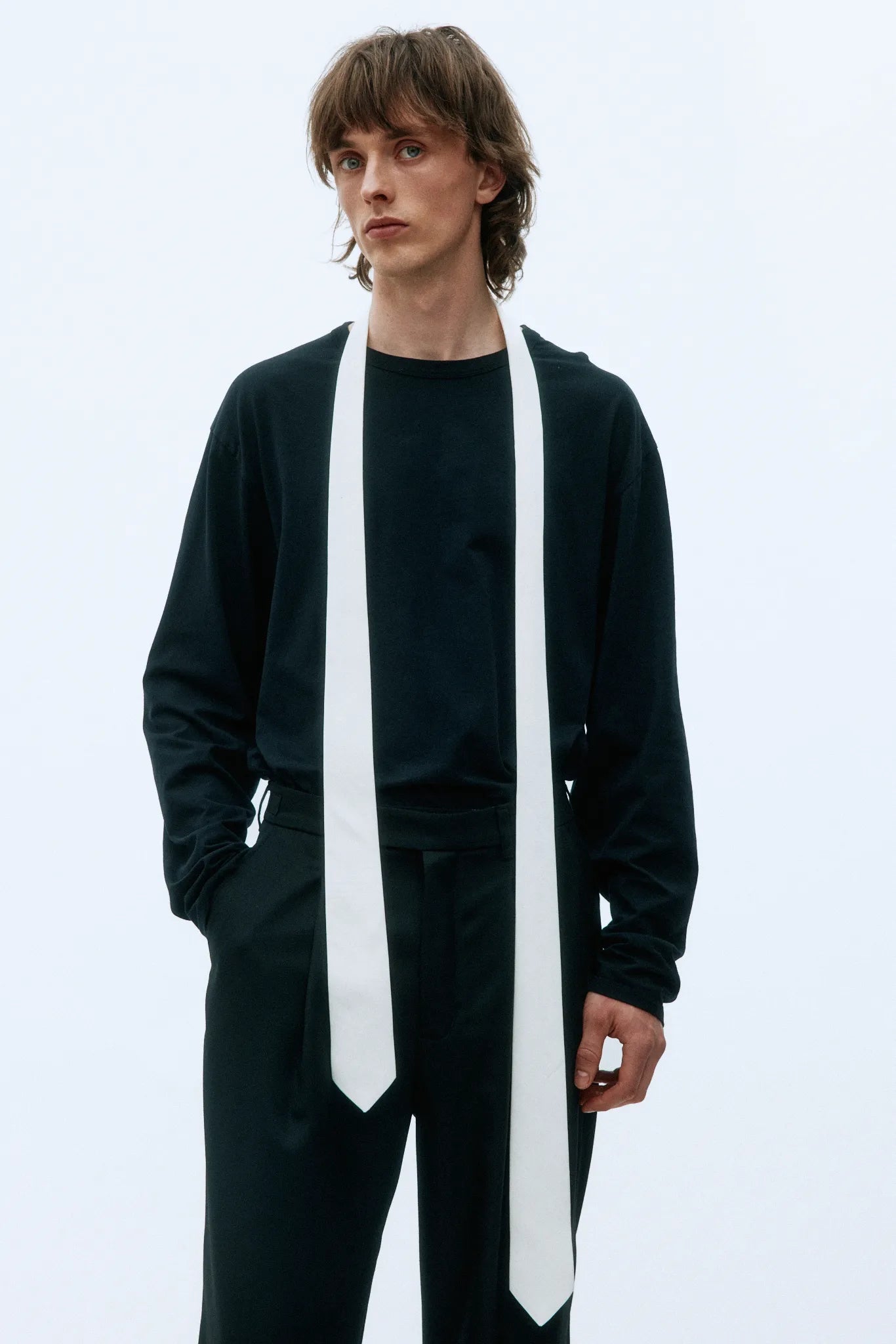 LONG TIE 242 OFF-WHITE