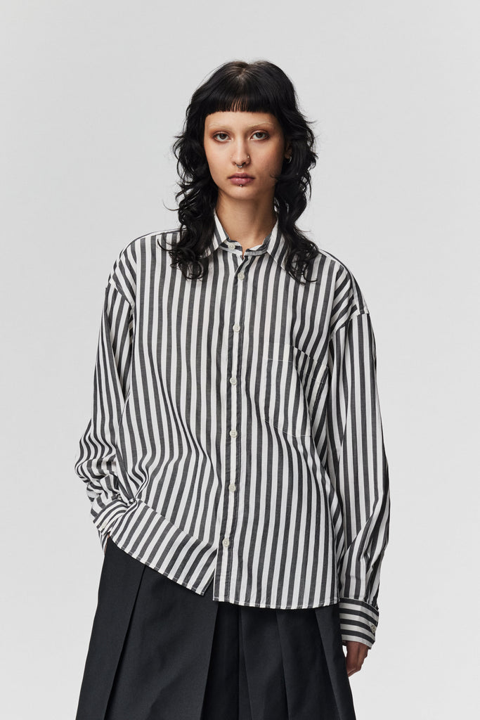 Adnym Atelier-Taq Shirt in Black Stripe