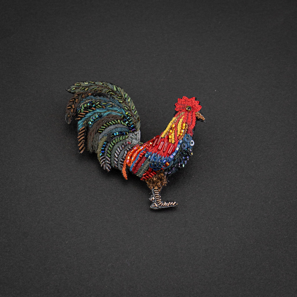 Trovelore-Farm Rooster Brooch Pin