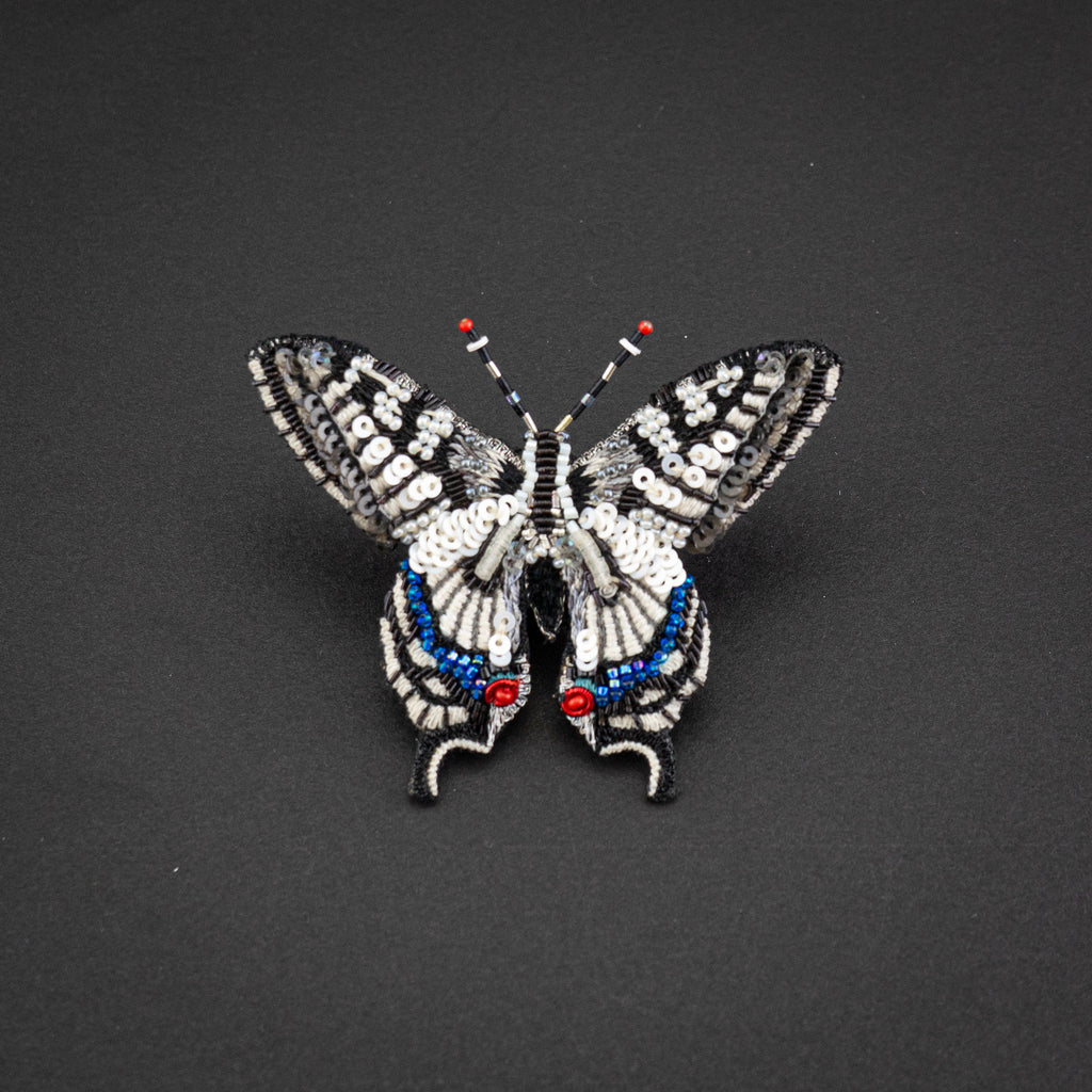 Trovelore-Old World Swallowtail Butterfly Owl Brooch Pin