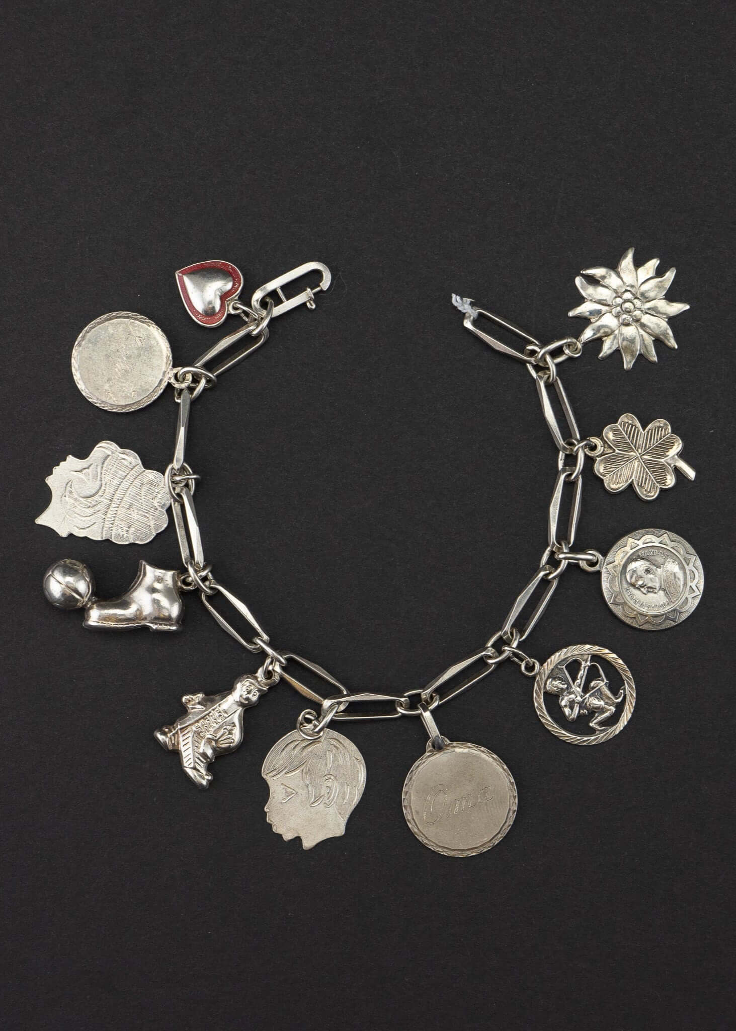 Vintage silber Bettelarmband