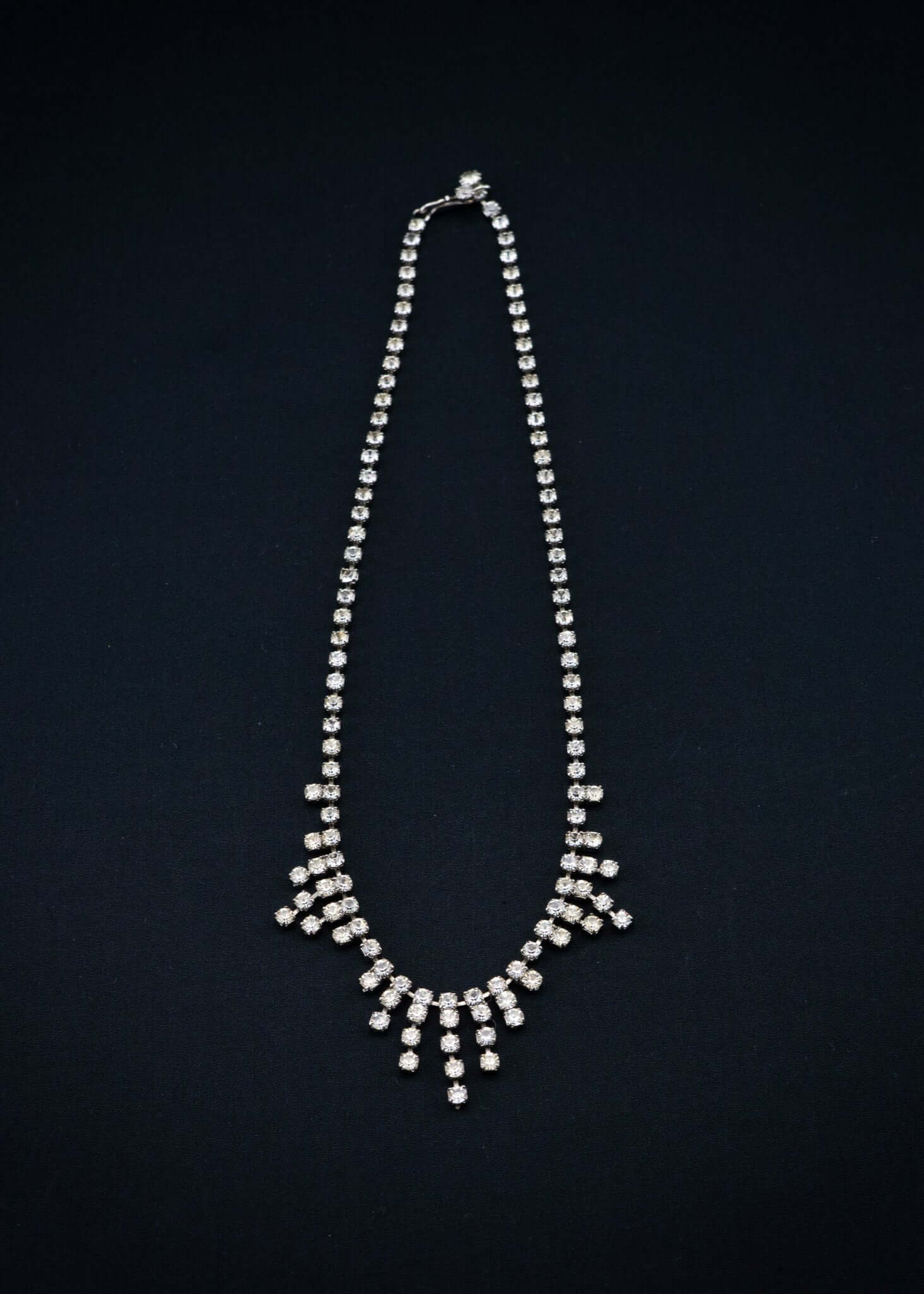 vintage strass coliier