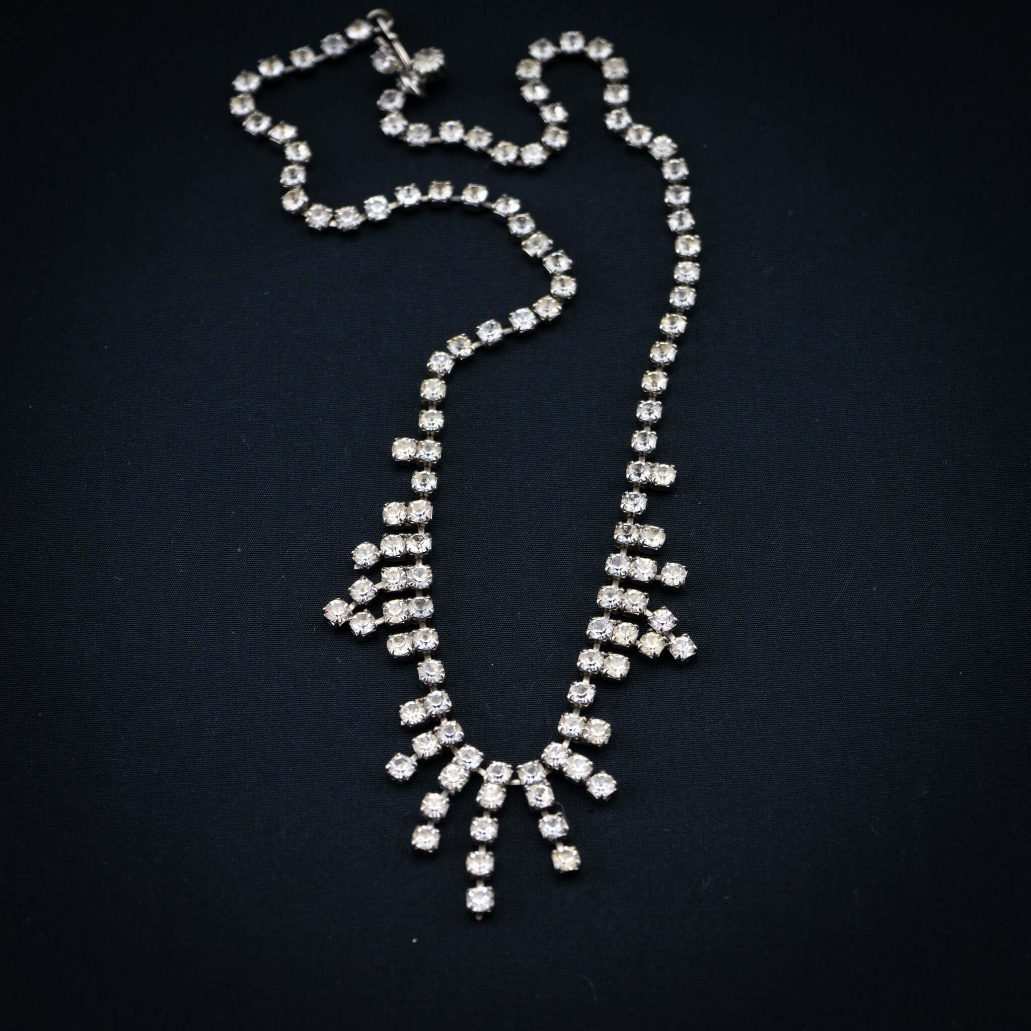 vintage strass coliier