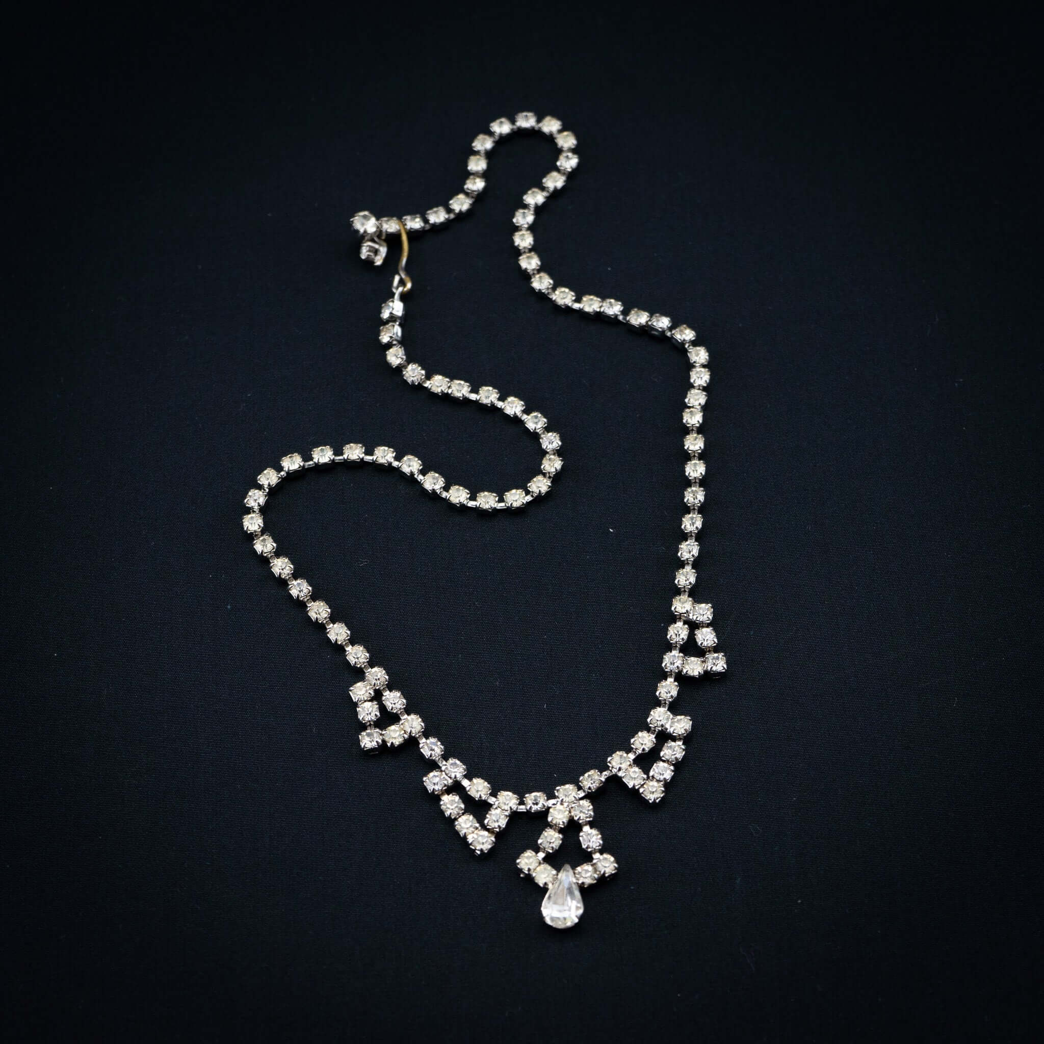 vintage strass coliier