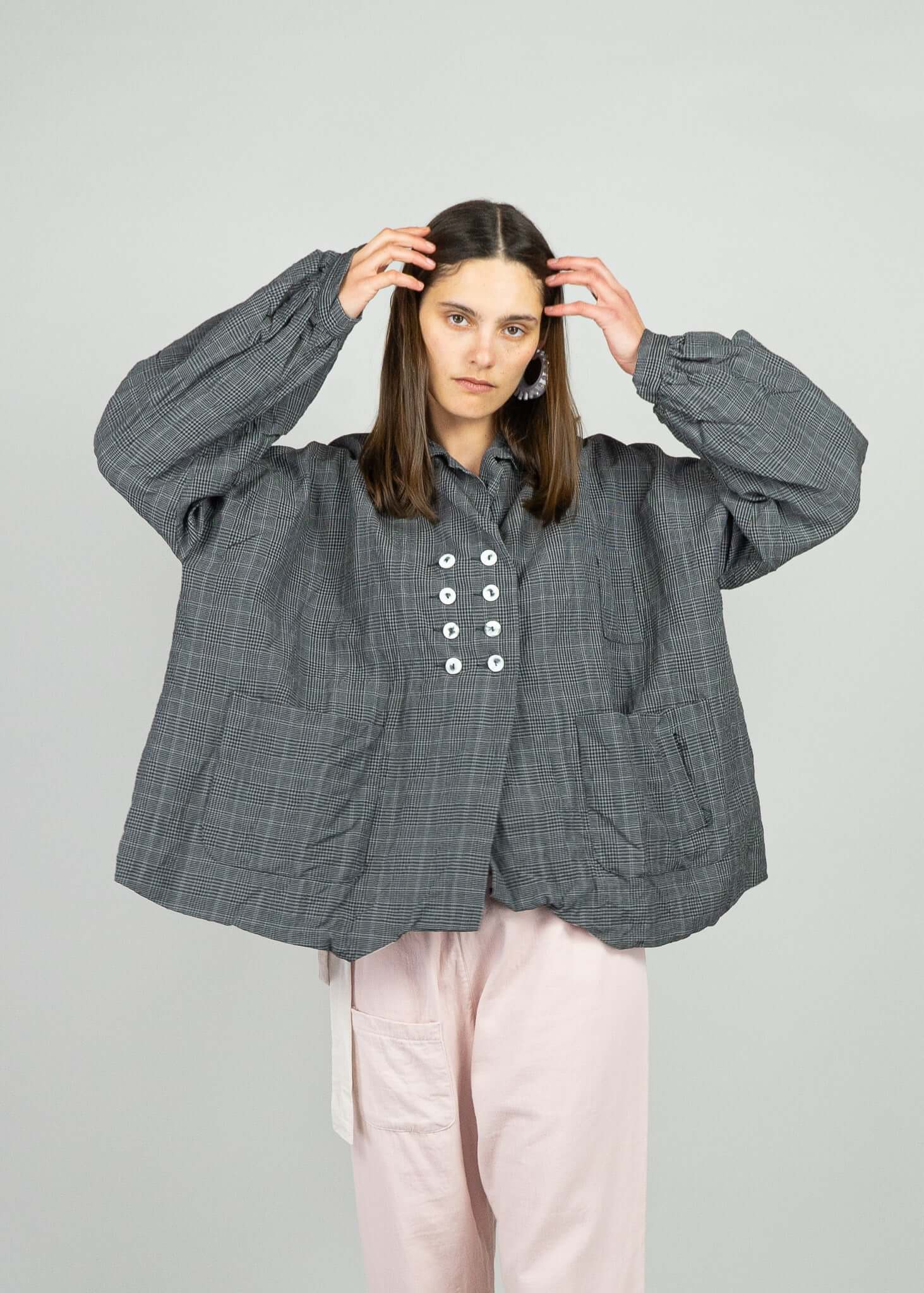 Pit Jacket Sula Grey Check