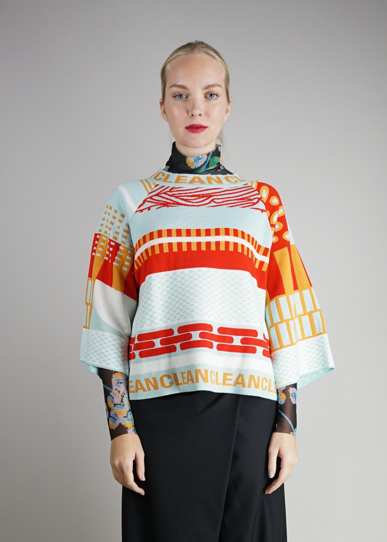 Clean Trumpet Knit Fresh Mint Henrik Vibskov