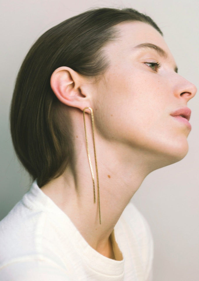 Fringe Earrings Open, Gold Plated – DOMUS VIVENDI